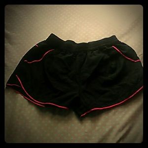 Black and pink zone pro athletic shorts